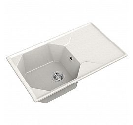 Мойка кухонная GranFest GF-U-840L 84 см белая
