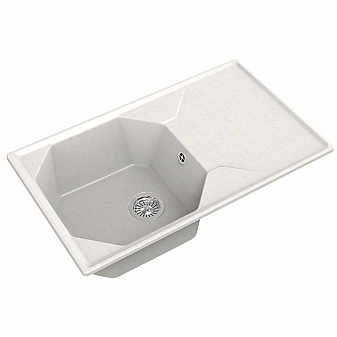 Мойка кухонная GranFest GF-U-840L 84 см белая