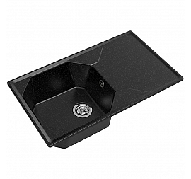 Мойка кухонная GranFest GF-U-840L 84 см черная