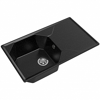 Мойка кухонная GranFest GF-U-840L 84 см черная