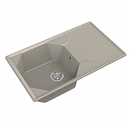 Мойка кухонная GranFest GF-U-840L 84 см топаз