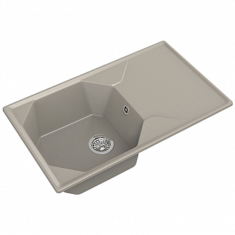 Мойка кухонная GranFest GF-U-840L 84 см топаз