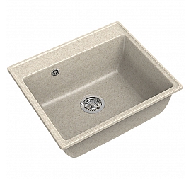 Мойка кухонная GranFest GF-V-580 58 см бежевая