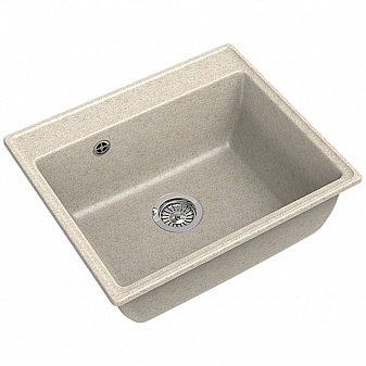 Мойка кухонная GranFest GF-V-580 58 см бежевая