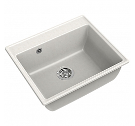 Мойка кухонная GranFest GF-V-580 58 см белая