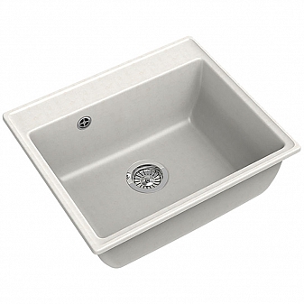 Мойка кухонная GranFest GF-V-580 58 см белая