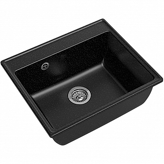 Мойка кухонная GranFest GF-V-580 58 см черная