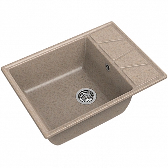 Мойка кухонная GranFest GF-V-680L 68 см песочная