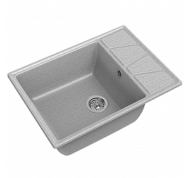 Мойка кухонная GranFest GF-V-680L 68 см серая