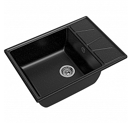 Мойка кухонная GranFest GF-V-680L 68 см черная