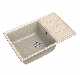 Мойка кухонная GranFest GF-V-780L 78 см бежевая