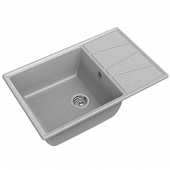Мойка кухонная GranFest GF-V-780L 78 см серая