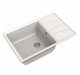Мойка кухонная GranFest GF-V-780L 78 см белая