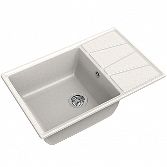 Мойка кухонная GranFest GF-V-780L 78 см белая