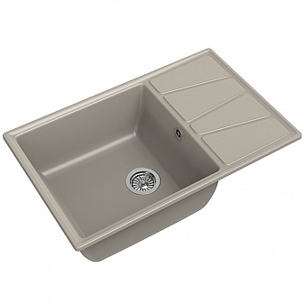 Мойка кухонная GranFest GF-V-780L 78 см топаз