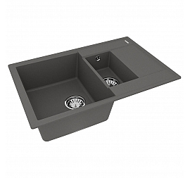 Мойка кухонная Lemark Ramza 760 9910041 76 см серый шёлк