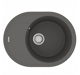 Мойка кухонная Lemark Lacha 620 9910053 62 см серый шёлк