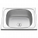 Мойка кухонная Melana MLN-5040 50 см 0.4 мм накладная