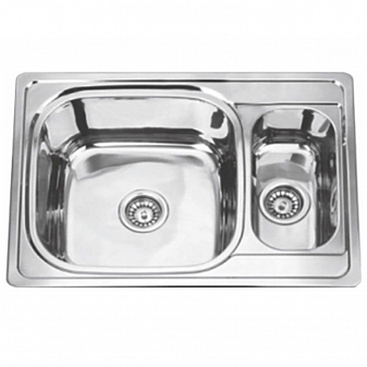 Мойка кухонная Melana MLN-6950S U 63 см 0.6 мм врезная