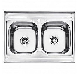 Мойка кухонная Ledeme L98060В-6 80 см полированная