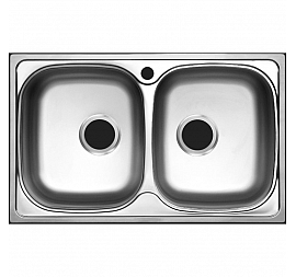 Мойка кухонная Ukinox Классика CL*780.480 20 GT6K 78 см полированная