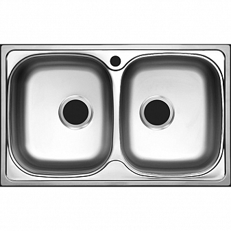 Мойка кухонная Ukinox Классика CL*780.480 20 GT6K 78 см полированная