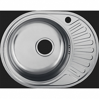 Мойка кухонная Ukinox Фаворит FA*577.447 GT8K L 58 см полированная