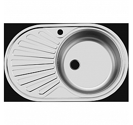 Мойка кухонная Ukinox Фаворит FA*770.480 GT6K R 77 см полированная