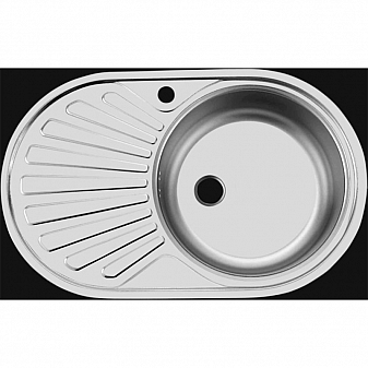 Мойка кухонная Ukinox Фаворит FA*770.480 GT6K R 77 см полированная