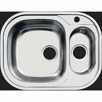 Мойка кухонная Ukinox Галант GA*628.488 15 GT8K L 63 см полированная