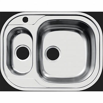 Мойка кухонная Ukinox Галант GA*628.488 15 GT8K R 63 см полированная