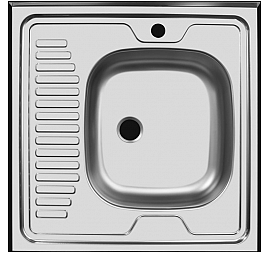 Мойка кухонная Ukinox Стандарт ST*600.600 R 60 см матовая