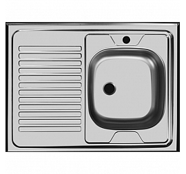 Мойка кухонная Ukinox Стандарт ST*800.600 R 80 см матовая