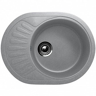 Мойка кухонная Ulgran U-107m 57 см графитовый