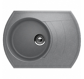 Мойка кухонная Ulgran U-206 64 см графитовый