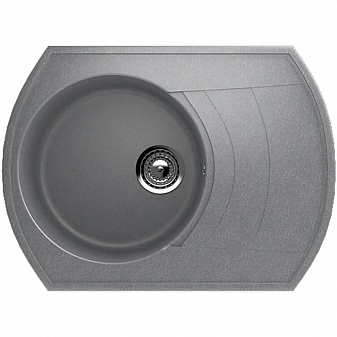 Мойка кухонная Ulgran U-206 64 см графитовый