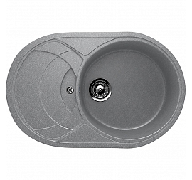 Мойка кухонная Ulgran U-110 78 см графитовый