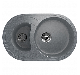 Мойка кухонная Ulgran U-504 74 см темно-серый
