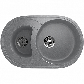 Мойка кухонная Ulgran U-504 74 см графитовый