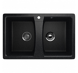 Мойка кухонная Ulgran U-402 77 см черный