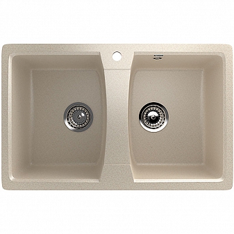 Мойка кухонная Ulgran U-402 77 см бежевый