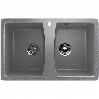 Мойка кухонная Ulgran U-402 77 см графитовый