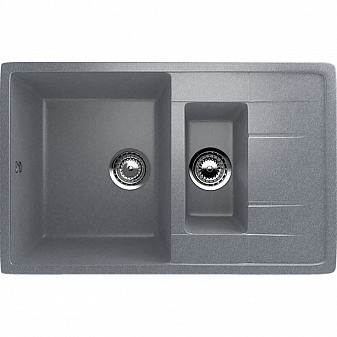 Мойка кухонная Ulgran U-205 77 см графитовый
