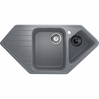 Мойка кухонная Ulgran U-409 97 см графитовый