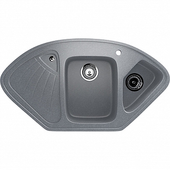 Мойка кухонная Ulgran U-501 103 см графитовый