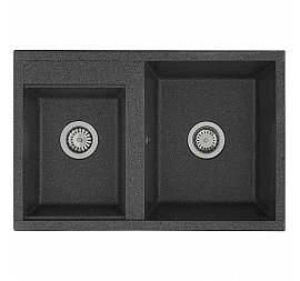 Мойка кухонная Акватон Делия 78 DBL 1A723132DE210 78 см графит