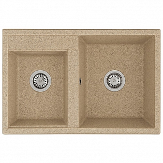 Мойка кухонная Акватон Делия 78 DBL 1A723132DE220 78 см песочный