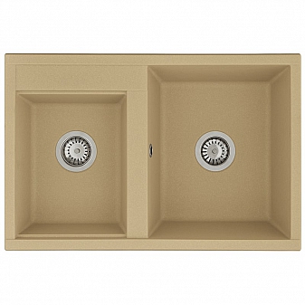 Мойка кухонная Акватон Делия 78 DBL 1A723132DE260 78 см латте