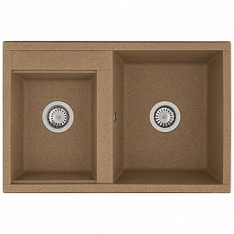 Мойка кухонная Акватон Делия 78 DBL 1A723132DE270 78 см терракот