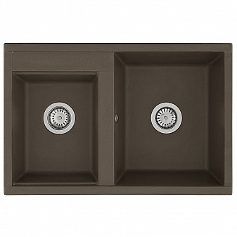 Мойка кухонная Акватон Делия 78 DBL 1A723132DE280 78 см кофе